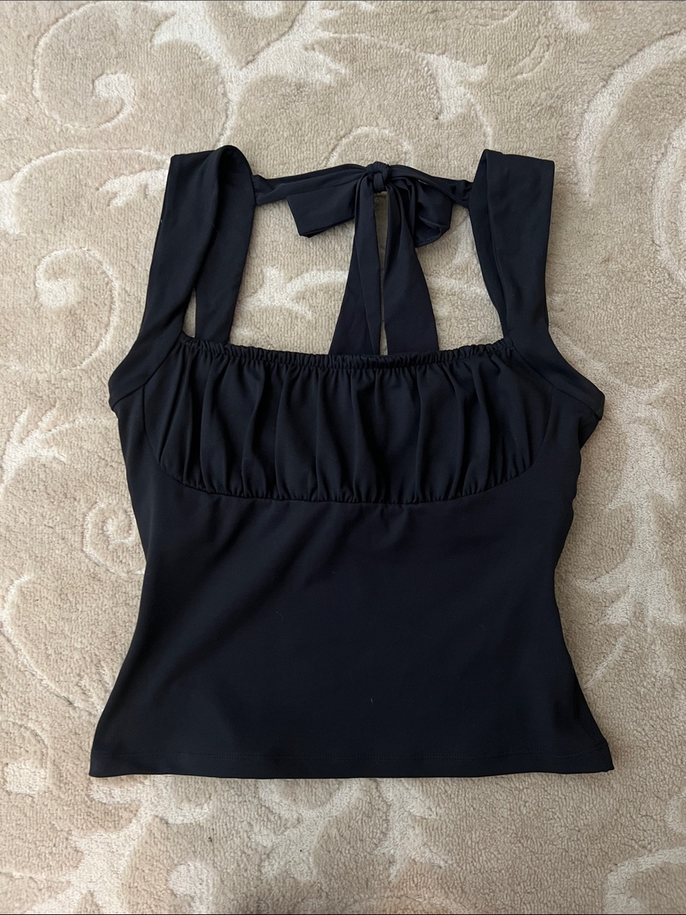 Black milkmaid Blogilates top